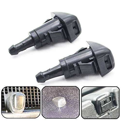 Xukey 2Pcs Car Front Windscreen Washer Jet Nozzle For ix35 Tucson Accent Santa Fe Solaris ix25 Sorento Sportage Compass Journey Ram 1500 2500 3500