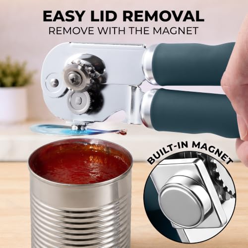 Image of Zulay Kitchen Stainless Steel Swing Open Manual Can Opener Comfortable Grip