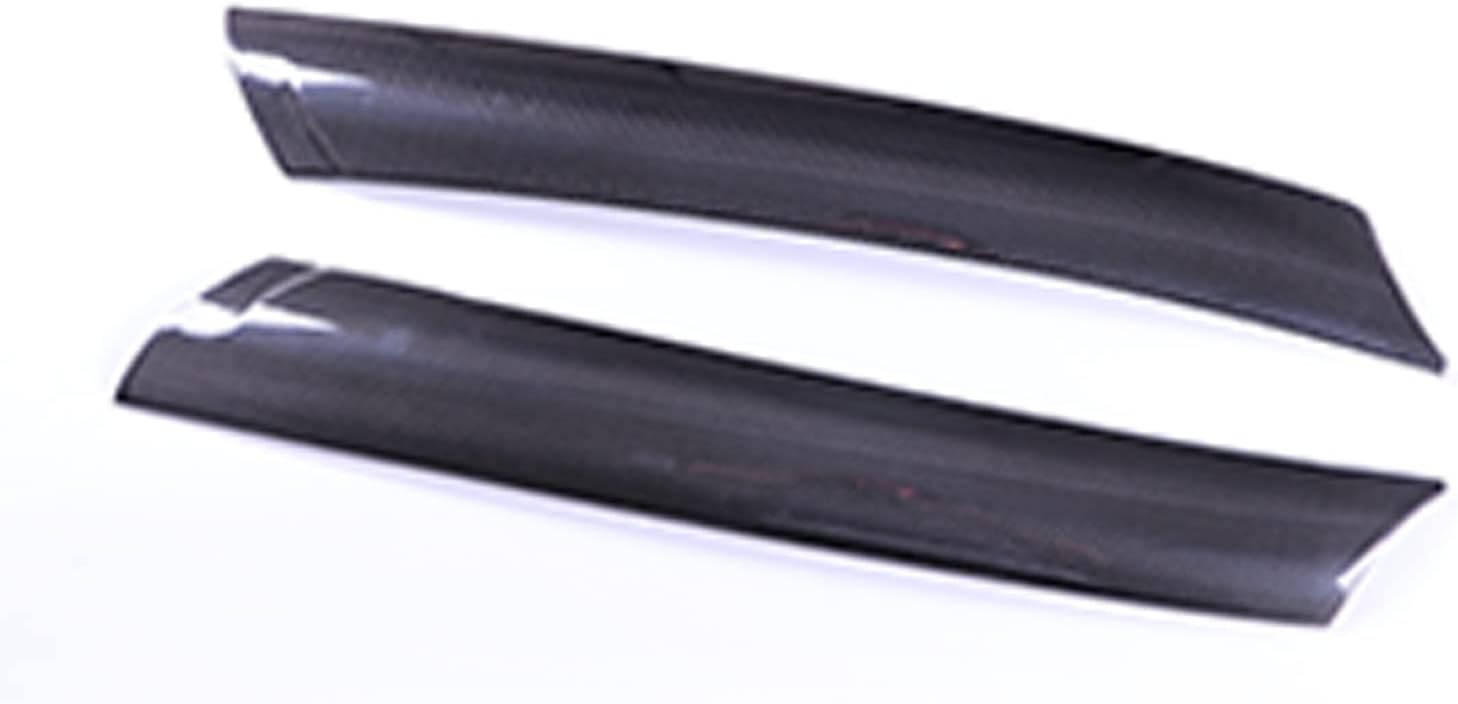 Real Carbon Fiber Compatible with Toyota Supra GR A90 A91 MK5 2018 2019 2020 2021 2022 2023 2024 Windshield Side Window A-Pillar Cover Trim Patch, 2-Piece Set (Black Carbon Fiber)