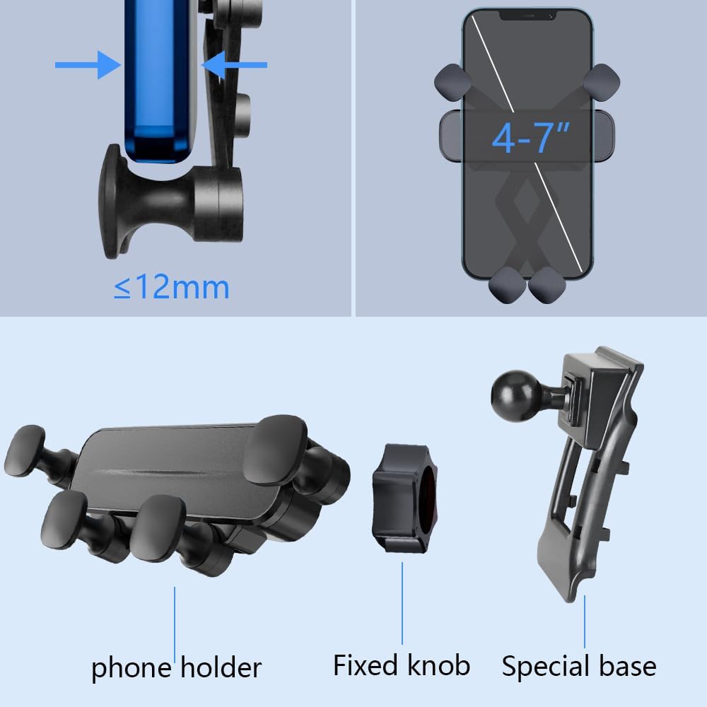 Car Phone Holder Mount for VW Golf 2010 2011 2012 2013 2014, VW GTI 2010-2014 Auto Accessories Navigation Bracket Interior Decoration Dash Board Mobile Cell Phone Mount