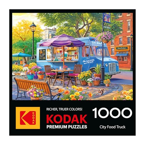 RoseArt Kodak Premium City Food Truck 1000 Piece Jigsaw Puzzle - image 4