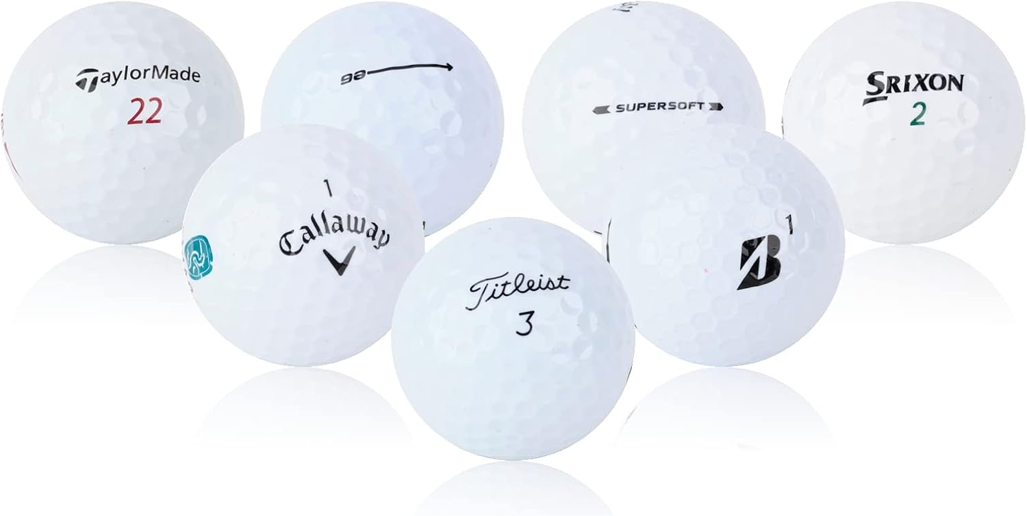 48 Pro Line Used Golf Balls Bulk - Recycled Golf Balls Mix