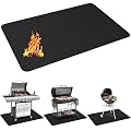 Protebox 75 x 40 inch Under Grill Mats for Outdoor Grill, Double-Sided Fireproof Deck and Patio Protector Mat, BBQ Mat for Under BBQ, Waterproof Oil-Proof Grill Floor Pads Fire Pit Mat Fireplace Mat