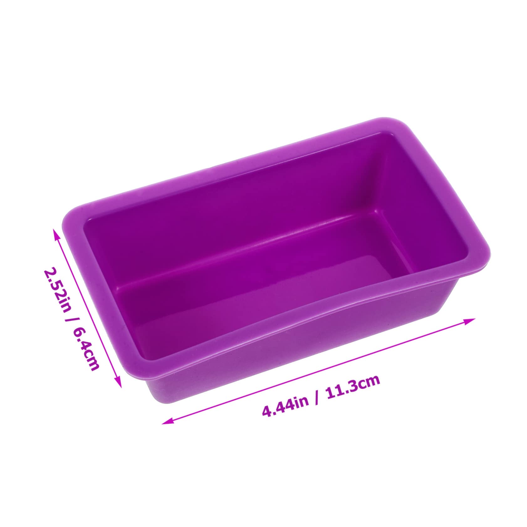COLLBATH Rectangular Silicone Baking Mold for Cakes and Bread Nonstick Food-grade Silicone Microwave Safe Random Color for Baking and Cooking