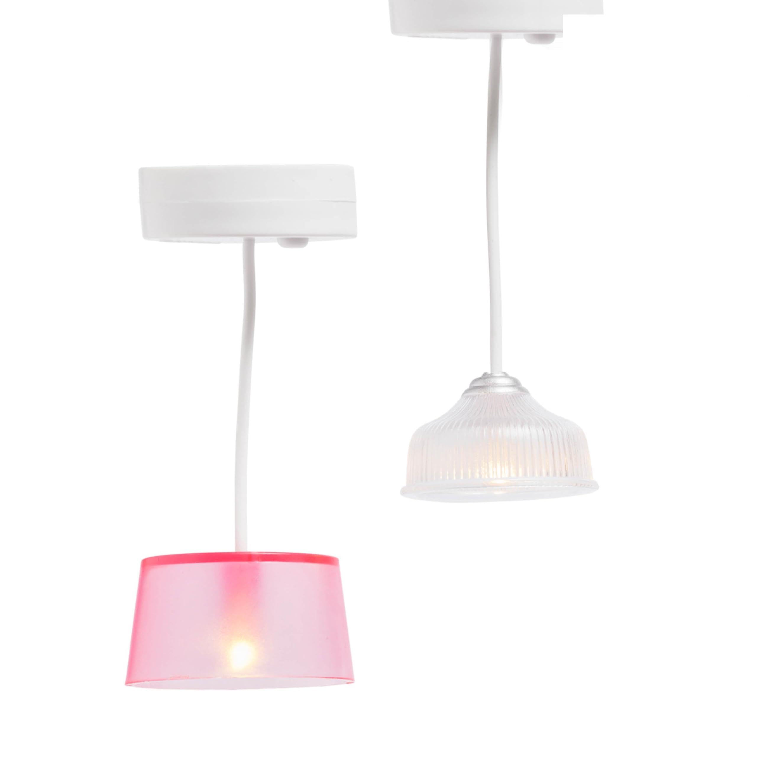 Lustre Miniature Pour Maison De Poupée échelle 1:12 - Alliage Doré - 6,4x8,5 Cm - Éclairage Vintage - Accessoire Déco Miniatures - 4