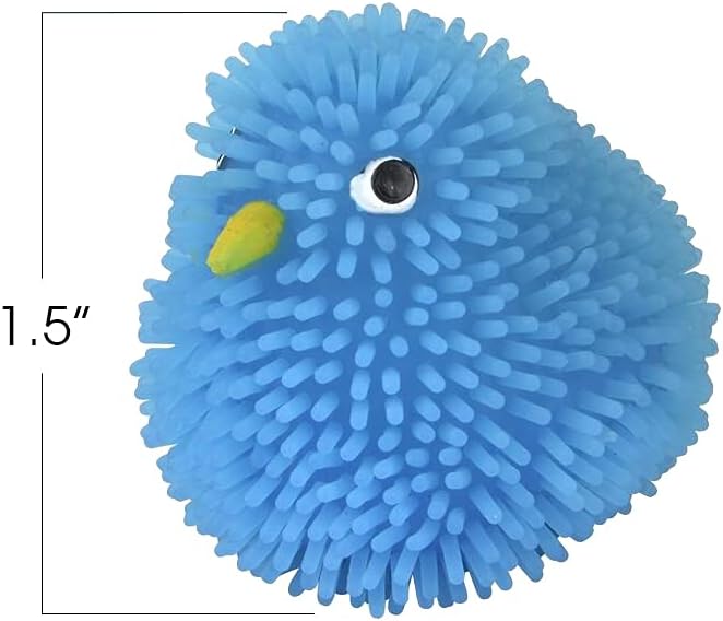ArtCreativity Mini Puffer Chicks, Set of 24, Chick Surprise Toys for Filling Easter Eggs, Easter Party Favors, Egg Hunt Supplies, Stress Relief Toys for Kids, Assorted Neon Colors