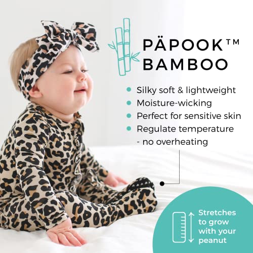 Posh Peanut Baby Girl Pajamas, Soft Päpook Bamboo One Piece Rompers, Newborn, Infant, & Toddler Footed Sleepers Pjs With 2-Way Zipper, Breathable Lightweight Sleep Clothes & Outfits For Kids #TOP1