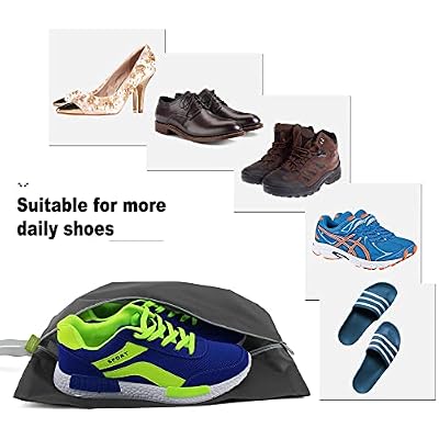 BeeGreen Colorful Dance Shoe Organizer Bags - 6 Pack with Zipper Closure and Handle, Portable Nylon Shoe Bags for Storage, Men's and Women's Travel Gifts