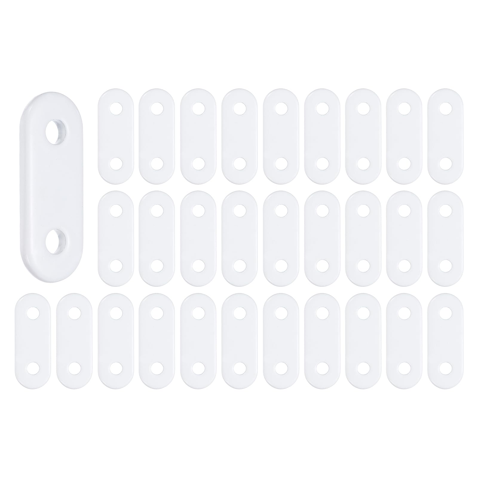 Poids de rideaux ovales en fer blanc 22g pour nappe de table, douche et draperie de maison