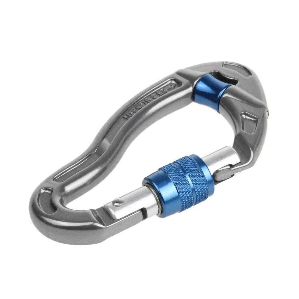 3nh3NH® 25KN Rock Climbing Tree Caving Screwgate Lock Carabiner Hook Buckle Gear Equip
