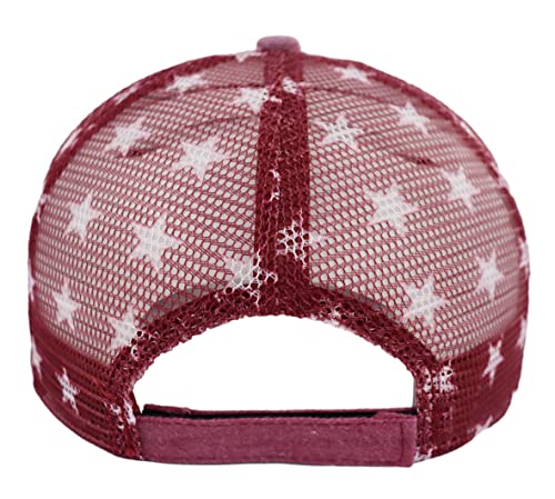 American-Flag-Trucker-Hat-for-Men-Women-Adjustable-Vintage-Embroidery-Washed-Distressed-USA-Baseball-Cap