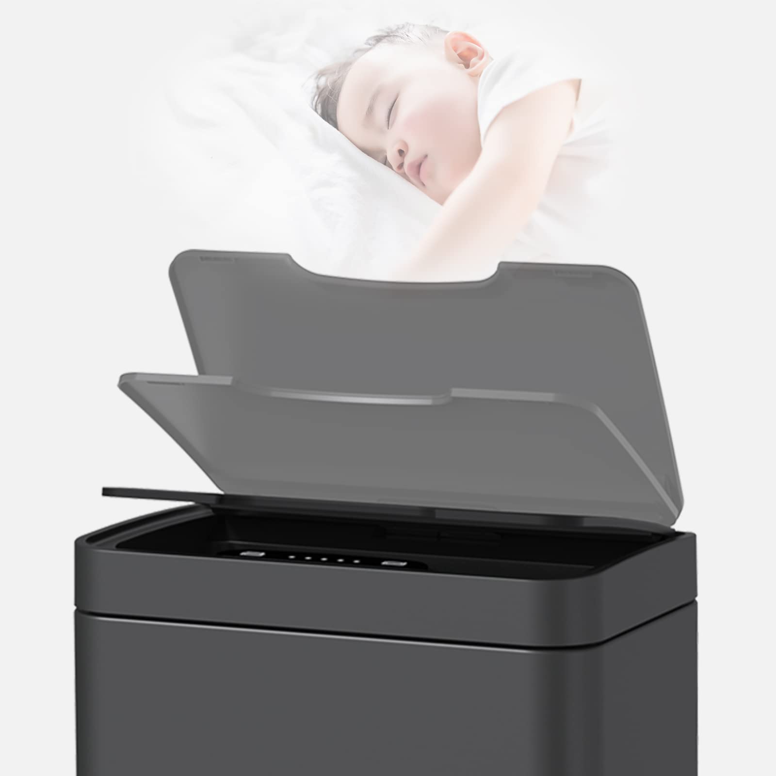 Amazon｜Mbillion ゴミ箱 自動開閉 50 リットル 自動ゴミ箱 自動開閉式