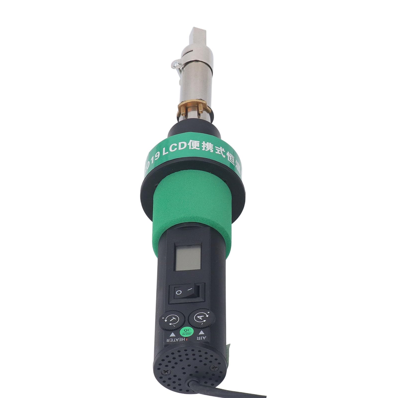 Heat Kit, Temperature Adjustable Mini Heat, LCD Display Brushless Hot Air with 9 Nozzles for SMD Rework, Air Rate up to 60L / M, Heating in Seconds (ANGGREKp5hivrmfwz-12)