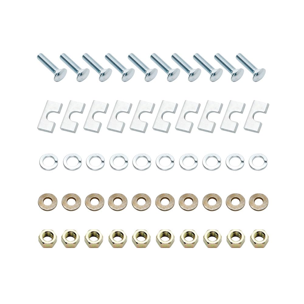Reese 58430 Installation Hardware Bolt Kit for Fifth Wheel Mounting Brackets and Universal Rails (10 - Bolt Design), Replacement Part Compatible with Reese Rail Kits #30035, #58058