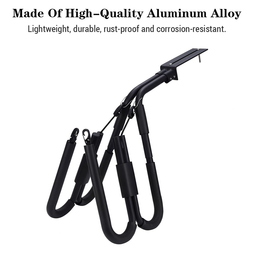 Support de Planche Surf vélo Portable et Ajustable latéral pour Wakeboard en Aluminium léger antirouille Facile à Installer