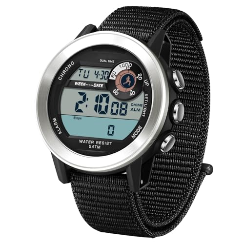 Montre numérique pour homme idéale pour la distance d'entraînement