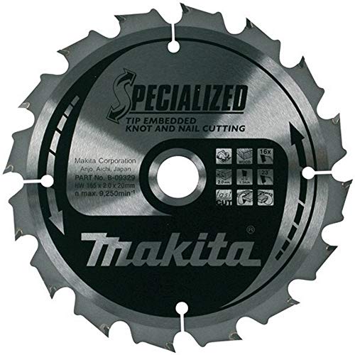 Makita Spezielles Kreissägeblatt für Kreissägen, 190 x 30 mm, 24 Zähne