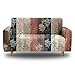 HOSIMA Sofabezug für 3 Sitzer Elastische - Blumen Sofa Überzug L-Form Sofa Abdeckung Weiche Sofahusse Couchbezug für Wohnkultur, Elegant Anti-Rutsc Bedruckter Sesselbezug Möbelschutz, 190-230cm