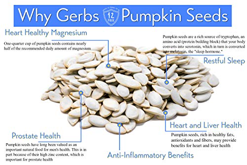 Gerbs Raw Jumbo Whole Pumpkin Seeds, 32 Ounce Bag, Top 14 Food Allergy Free, Non Gmo, Vegan, Keto, Paleo Friendly #TOP1
