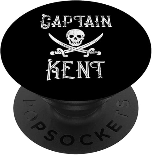 Miniatura 1 de Personalized Captain Kent - Family Cruise Lake Boat PopSockets Swappable PopGrip