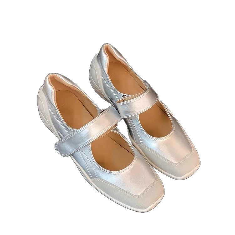 Women's Comfort Mary Jane Flats Fashion Casual Dress Shoes Cute Closed Toe Slip On Lightweight Breathable Walking Shoes