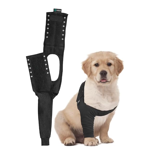 Suitical Recovery Sleeve Perro, XXXS, Negro