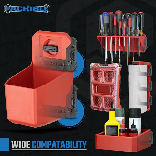 Packible Tool Manta Mounts – Montageklampen kompatibel mit Milwaukee Packout® Locking Packout Zubehör, PT-1250 – Ansicht 3