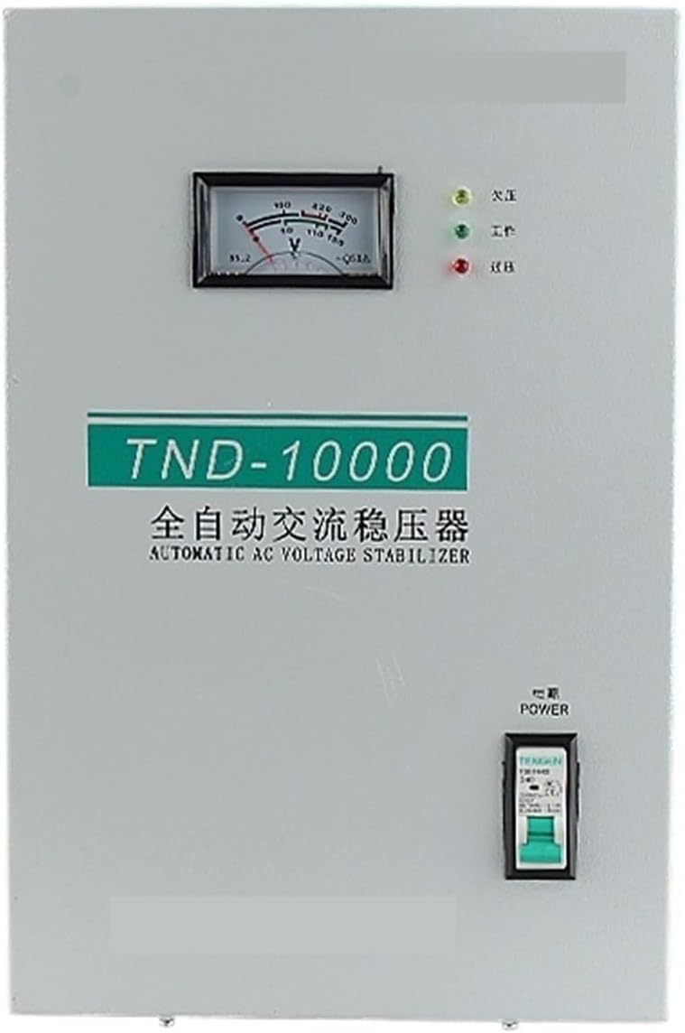 1Pcs Voltage stabilizer TND-10KVA Household Single Phase air Conditioner Refrigerator Voltage stabilizer Power Supply Pure Copper(TND-10KVA 110-250)