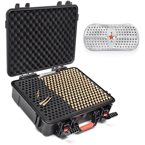 Kinghardcase 360 Round 7.62 Ammo Storage Case with Desiccant, Waterproof Ammo Box for .308 Win/7.62×51 mm/7.62 NATO, Lockable Bullet Case Designed for Rifle Ammo Storage Cover