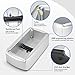 LYSHIYI Shoe Cover Dispenser with 200pcs Disposable Shoe Covers, Automatic Shoe Cover Machine Fits shoes up to Men's size 12, Suitable for Home, Factory, Hospital (Silver)