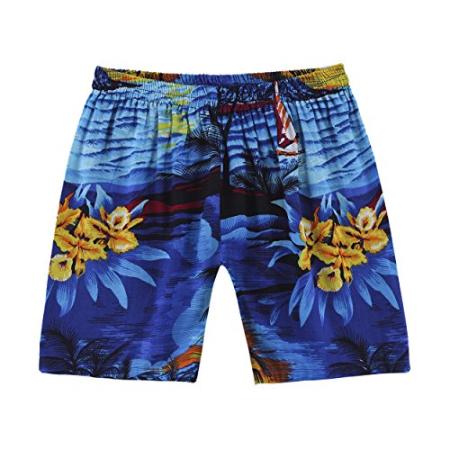 Image of Boys' Aloha Shirt Cabana Set in Signature Prints | Button Front Shirt; Soft Rayon Fabric; Signature Tropical Prints; Lightweight Comfort; Vacation Ready