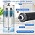 2.25G Gravity-fed Water Filter System, Stainless Steel Countertop Filter System with 4 Filters and Stand, Reduce 99% Chlorine, for Home, Camping, RV, Fishing