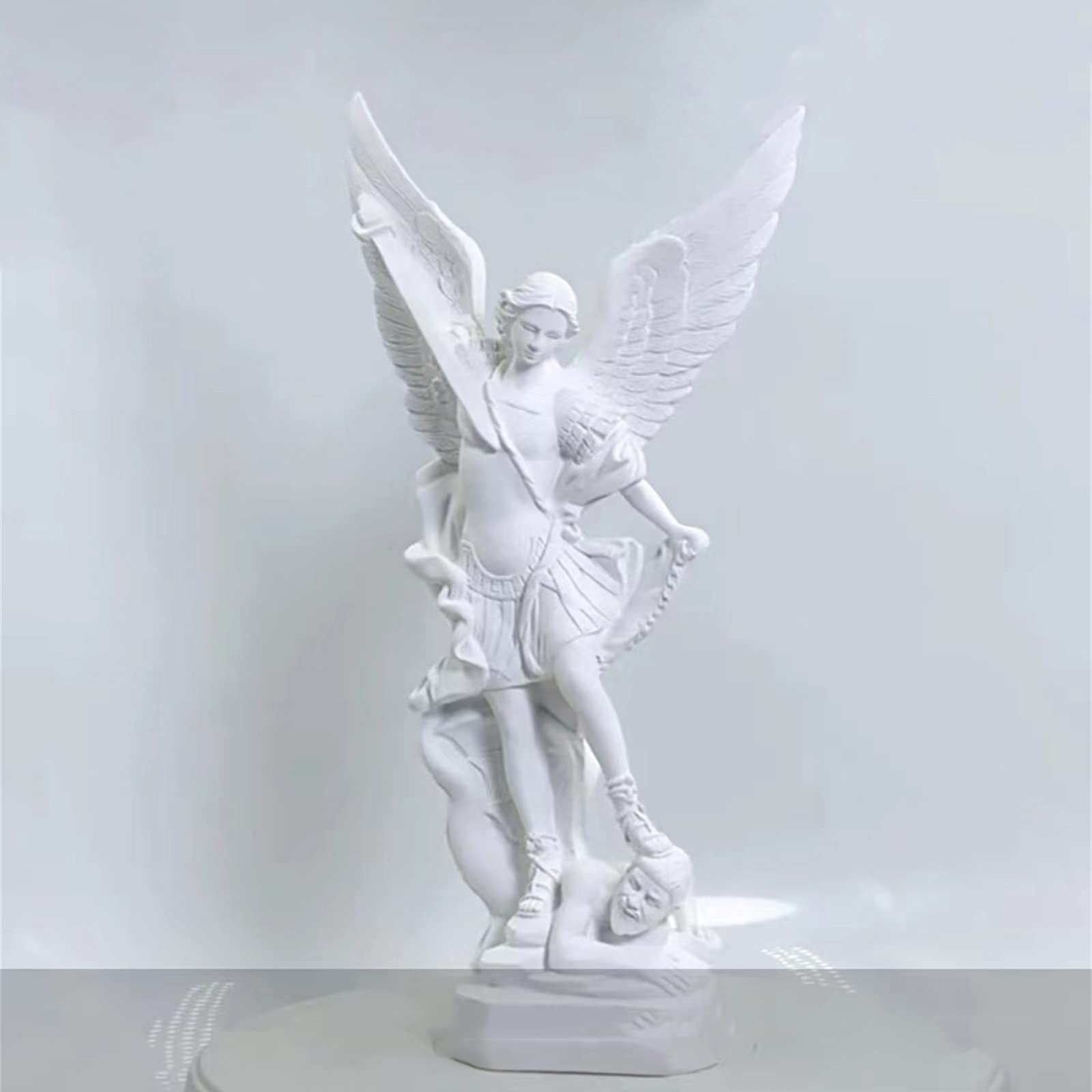 Amazon.co.jp: 真っ白 天使 銅像 樹脂 12