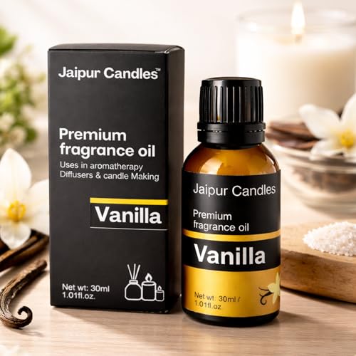 Image of Fragrance Oil | 30 ml | Aroma Oil for Home Fragrance | Best for Aromatherapy | Use in Diffusers, Candles, Air Fresheners (30ML, Vanilla)