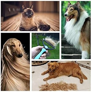   Pet-Dematting-Tool-2-Sided-Cat-Dog-Undercoat-Rake-Deshedding-Brush-for-Removes-Loose-Knots-Mats-and-Tangled-Hair