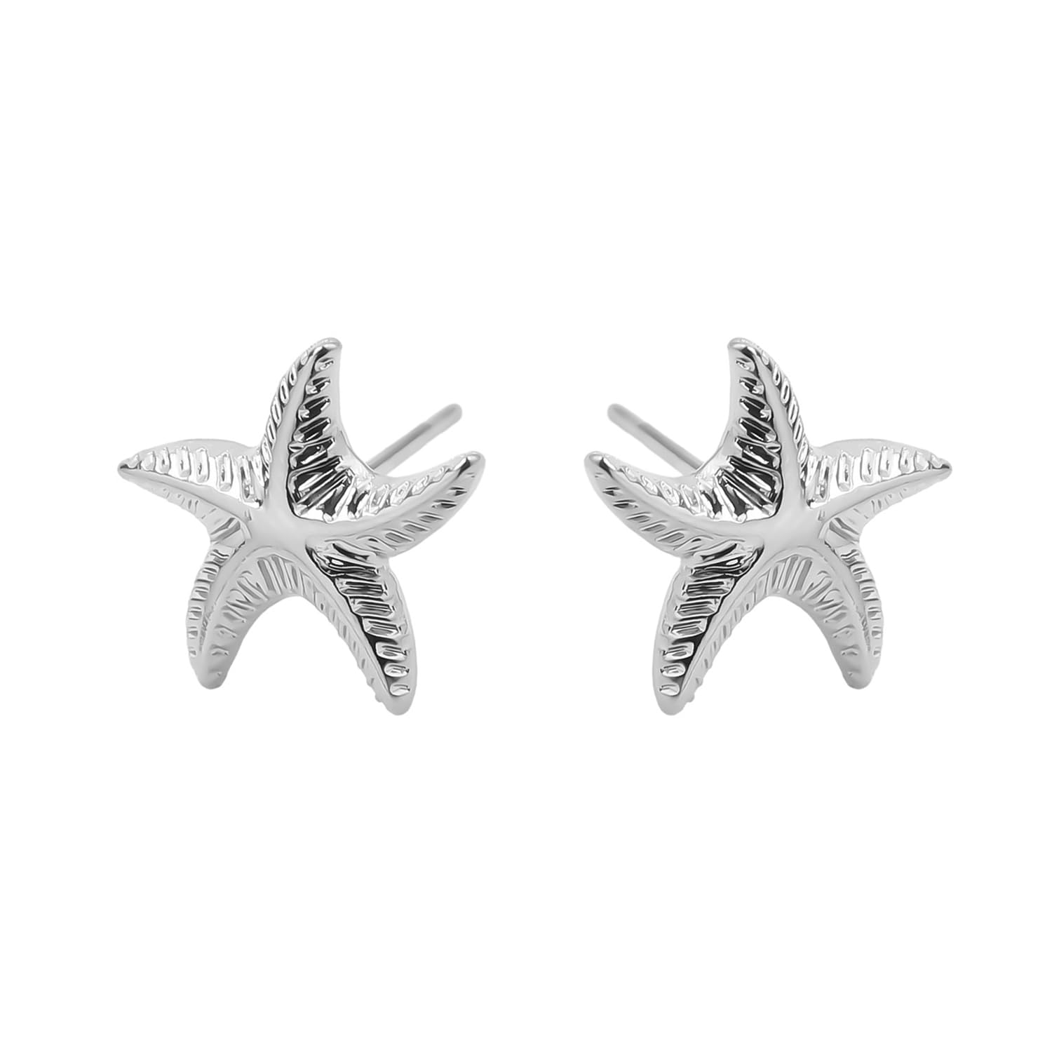 Rnivida Shell Studs Earrings Stainless Steel Ocean Themed Seashell Jewelry Gift for Women
