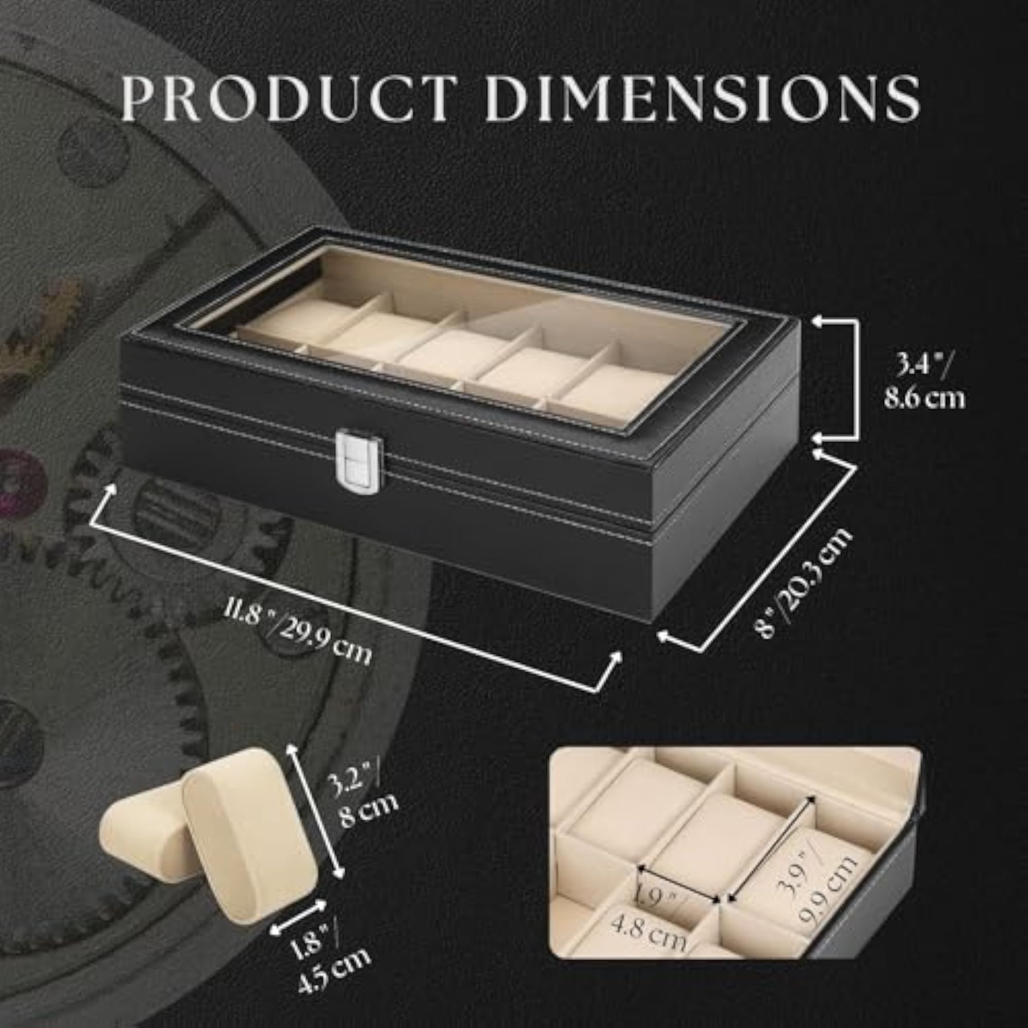 Watch Box Organizer for Men and Women