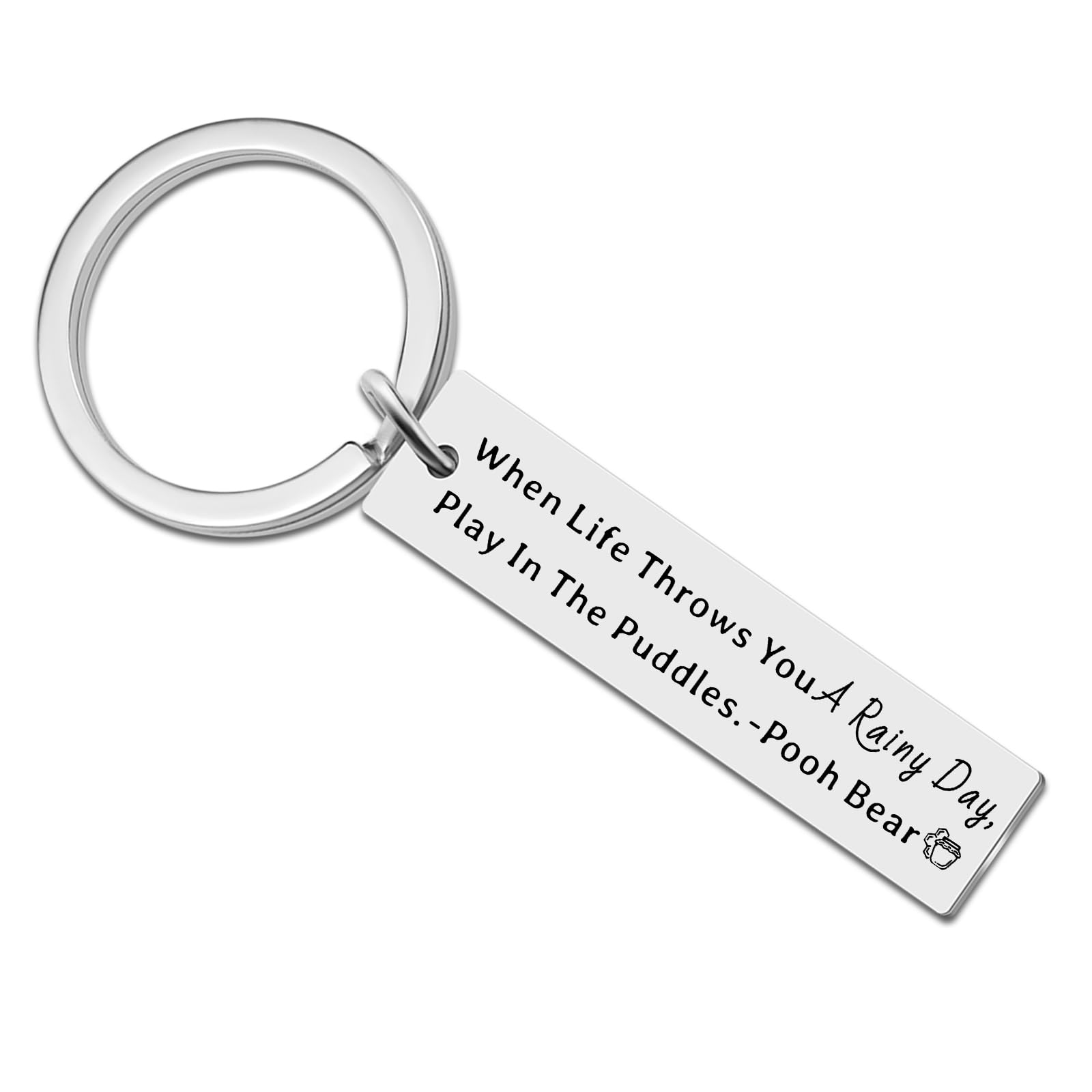 Pooh Bear Keychains Easter Gifts For Teen Boys Girls Inspirational Gifts For Women Men Friends Pooh Fan Daughter Son Birthday Christmas Gift Accessories