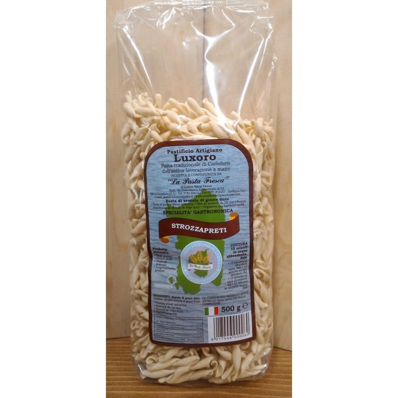 12 x 500 g - Strozzapreti - Pasta Sarda di Grano Duro - Pastificio Artigiano Luxoro