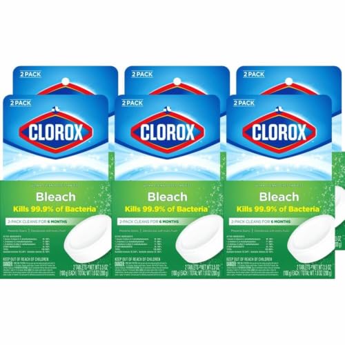 Clorox Automatic Toilet Bowl Cleaner 3.5 OZ Tablet 2 Per Pack 6 Packs Per Each Carton