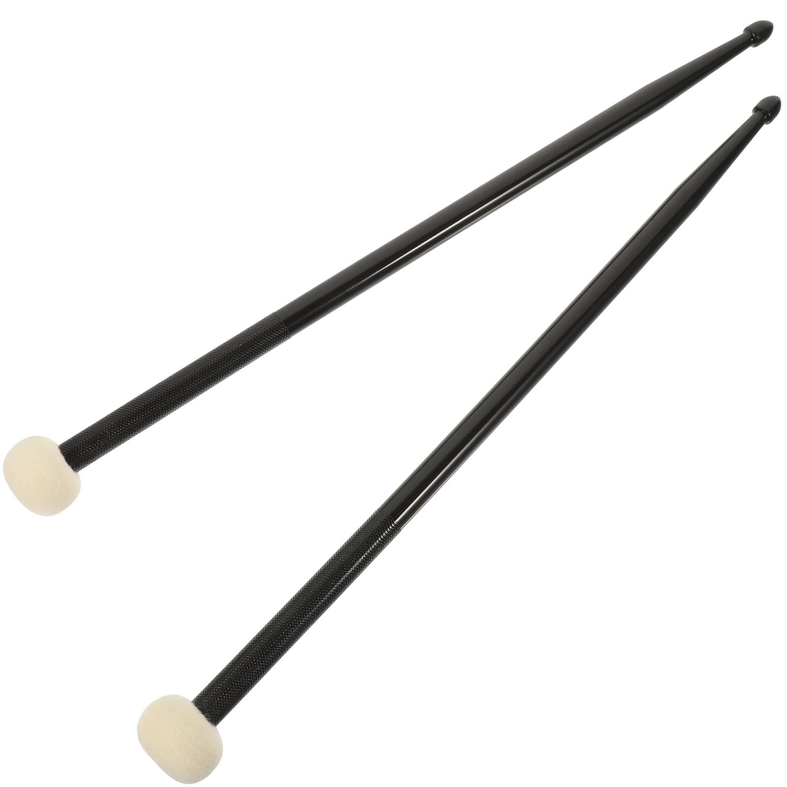 Baquetas de Percusión de Doble Cabeza para Estudiantes, Material de Fieltro y Nylon, Par Cómodo y Práctico para Batería y Tambores