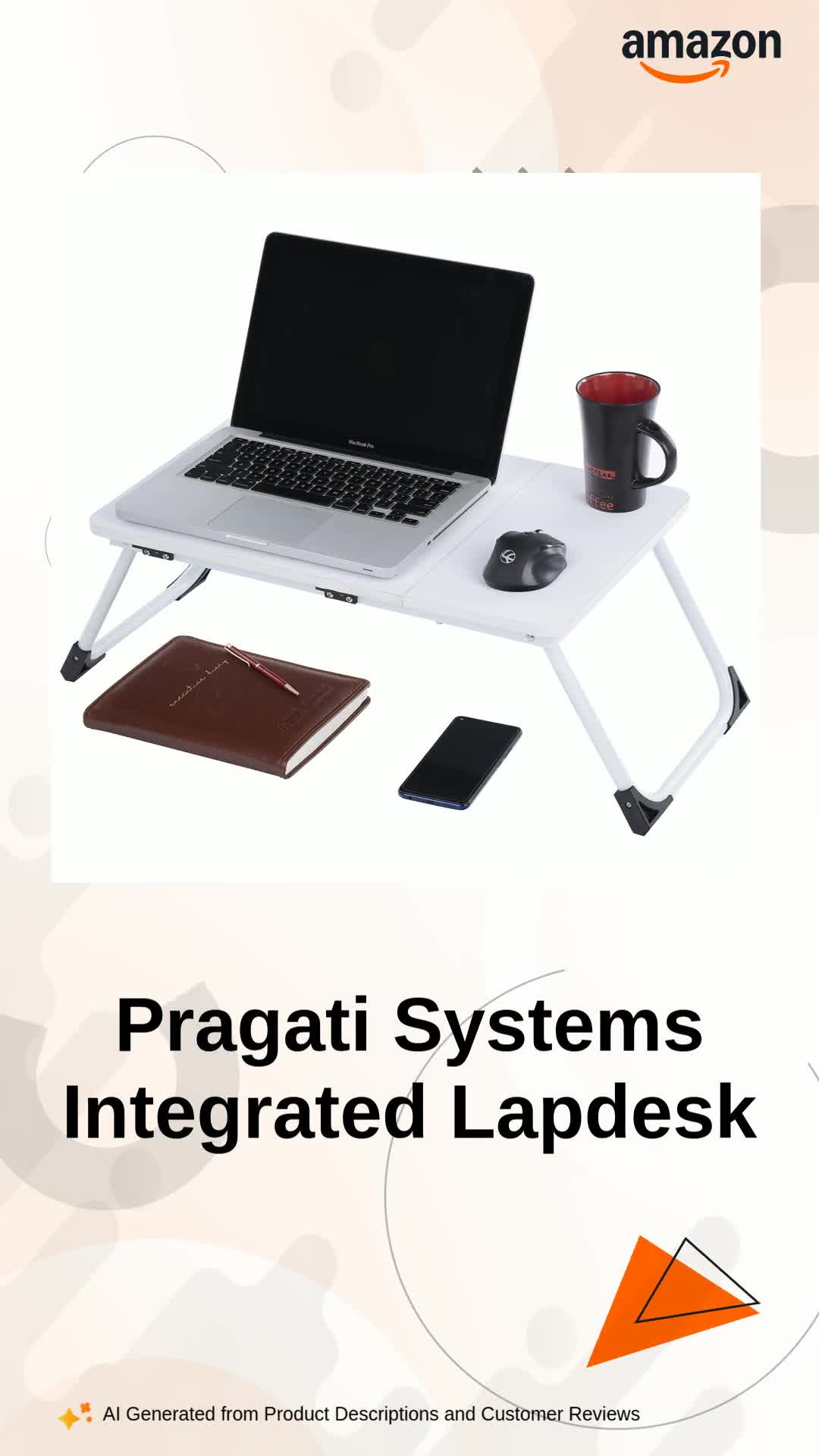 Pragati Systems Plastic Multipurpose Integrated Whiteboard&Laptop