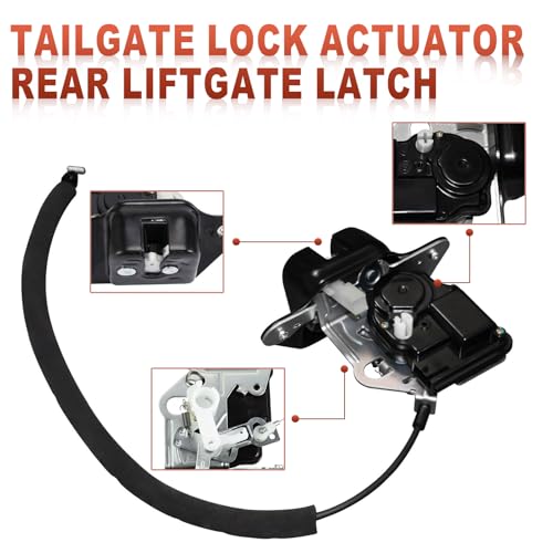 Image of 4589131AG Tailgate Lock Actuator Rear Liftgate Latch Compatible with Jeep Compass Patriot Grand Cherokee Liberty 2005-2017 Dodge Durango 2011-2013 Nitro 2007-2011 Replace 4589131AD