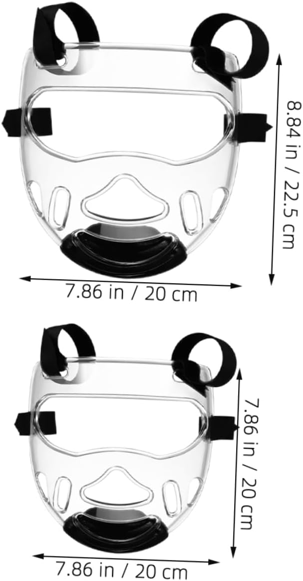 2Pcs Detachable Taekwondo for Adults Lightweight Sparring Gear Face Guard for Martial Arts Training High Density Impact Absorption