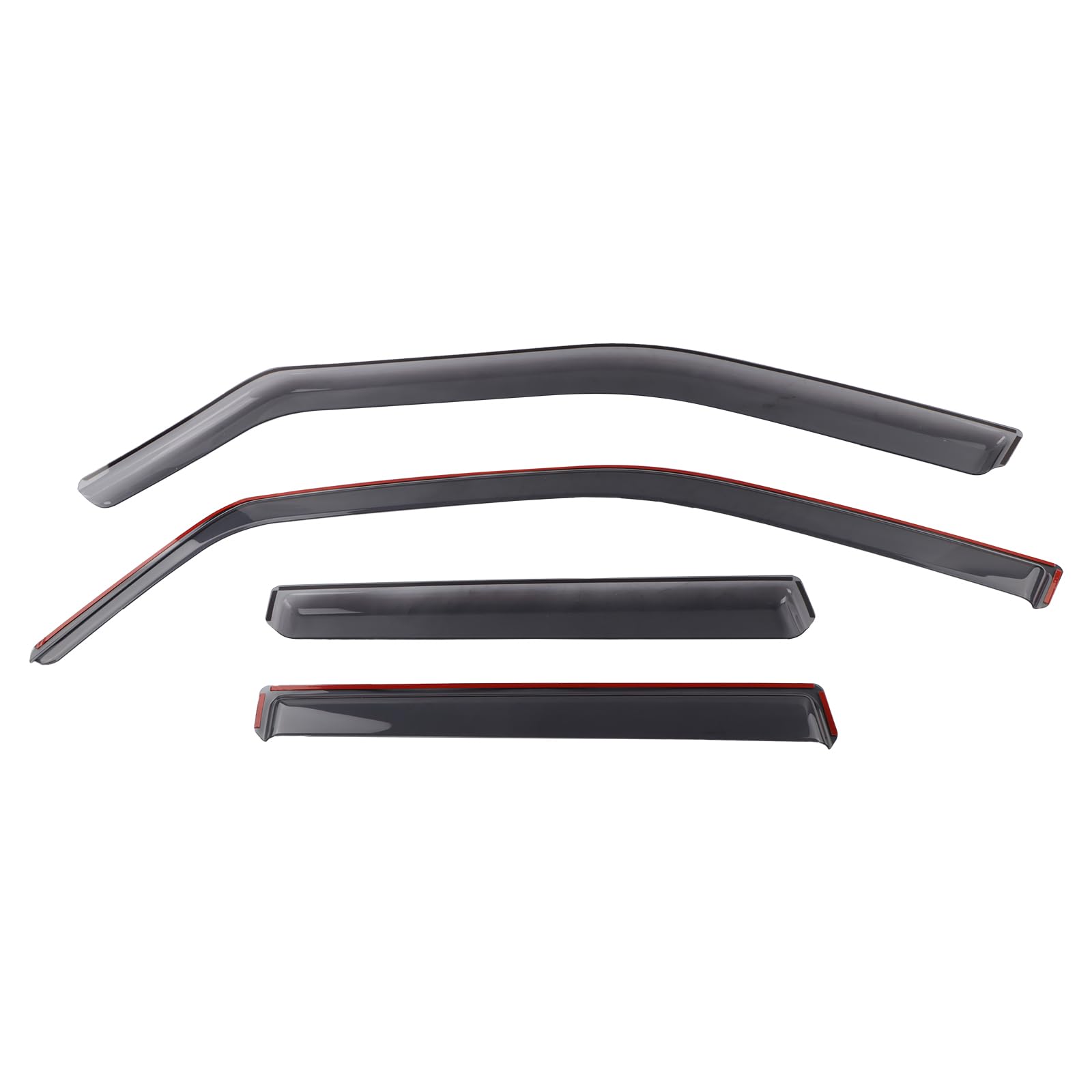 Deflectores de viento para Land Rover Freelander MK2 (2006-2014) SUV de 5 puertas, juego de 4 deflectores de viento integrados, protección contra el viento, la lluvia y el sol, fácil