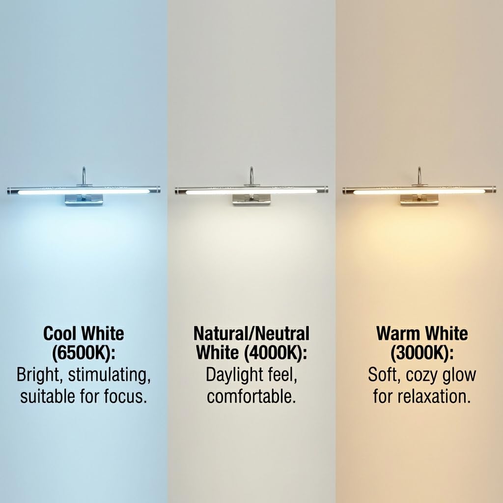 Proudome LED Vanity Light | Decorative Wall Lamp for Bathroom, Dressing Room, Mirror & Picture | Modern Indoor LED Wall Light for Grooming & Accent Lighting 2