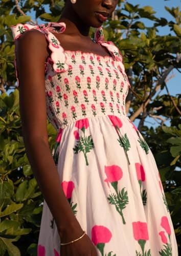 Image of Women Y2k Boho Maxi Dress Tie Shoulder Backless Strappy Tiered Flowy Dress 2024 Summer Floral Beach Sundress