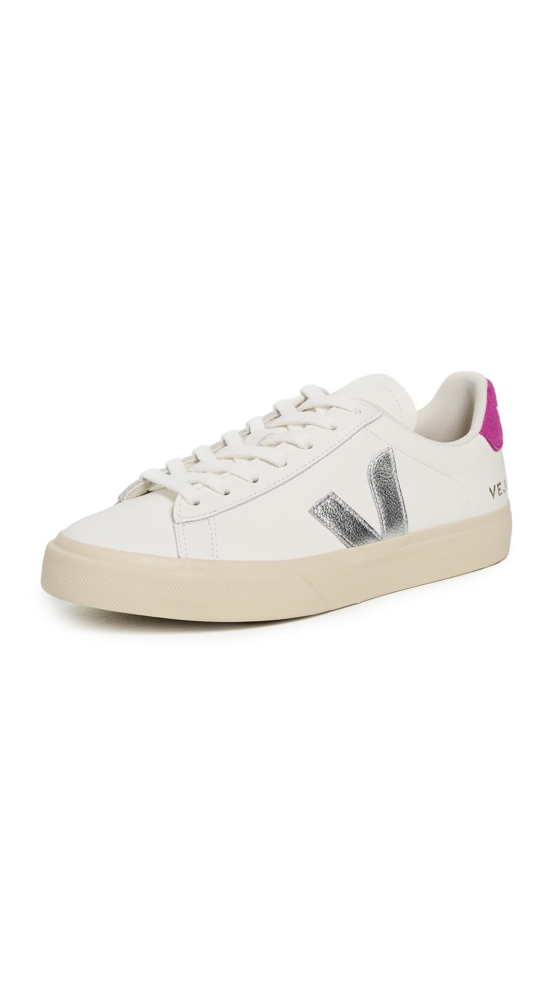 Veja Women's White Sneakers, 5 Uk, Leather Trainers - Campo Style