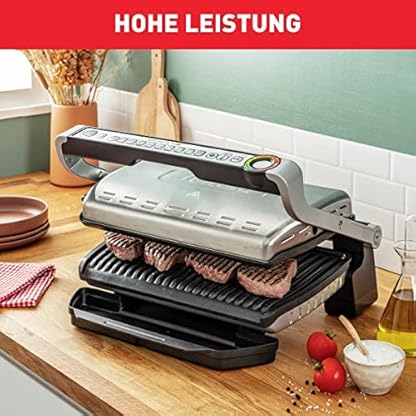 Tefal OptiGrill+ Plus XL-Grillfläche intelligenter Kontaktgrill + Tefal Rezeptbuch, 9 Grillprogramme, Ideale… – Bild 5