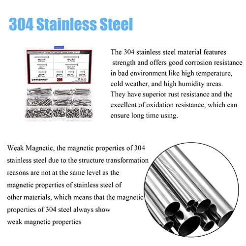 Kit de 200 Tornillos Autoperforantes Acero Inoxidable #8 miniatura 6